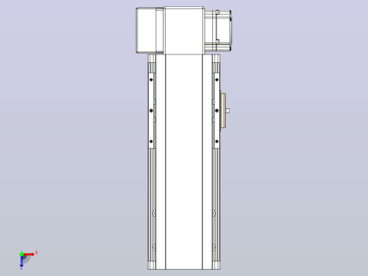 皮带直线轴半封闭可选导轨TPA-HNB-105D-90-L100-RP-C-P20-N3俯视缩略图