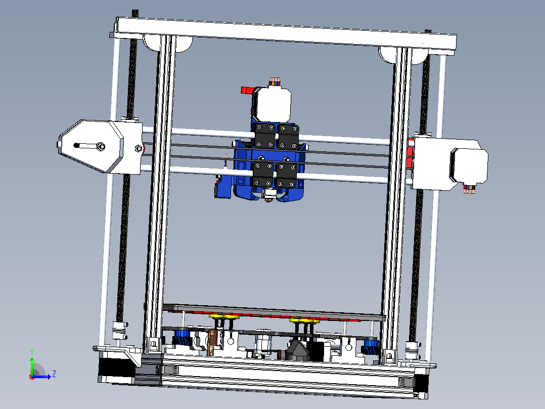 yığım2-3d打印机左视图