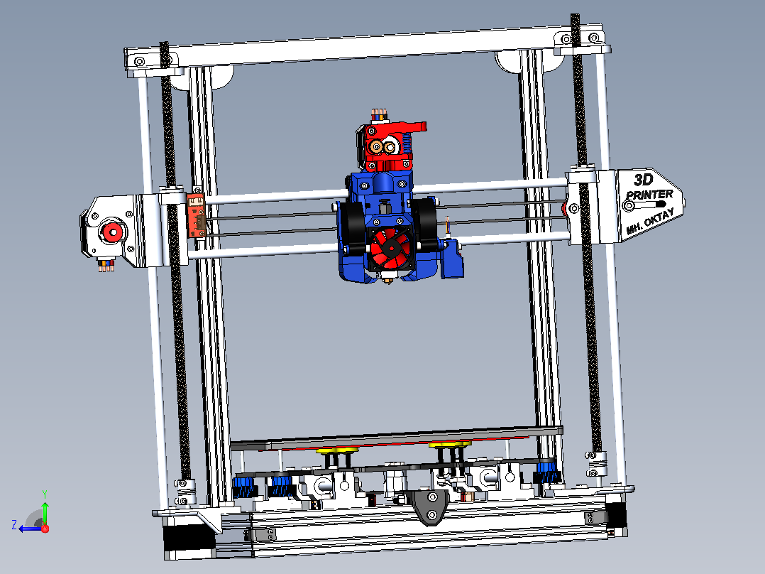 yığım2-3d打印机右视图