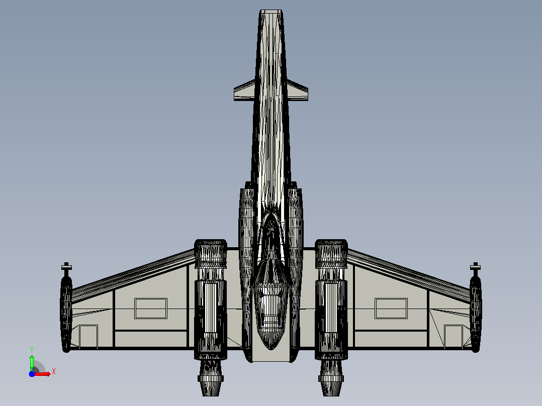 Z-95星际战斗机前视图