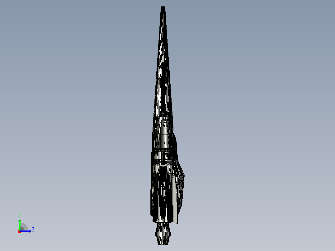Z-95星际战斗机左视图