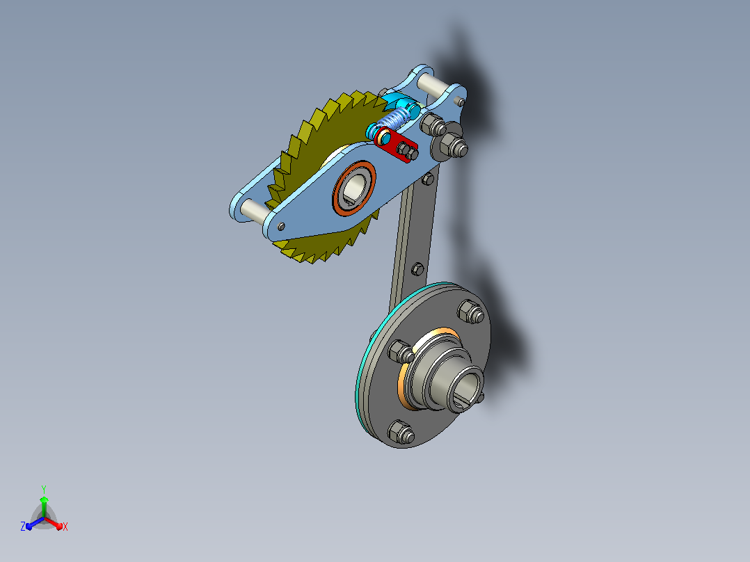 棘轮机构主视图