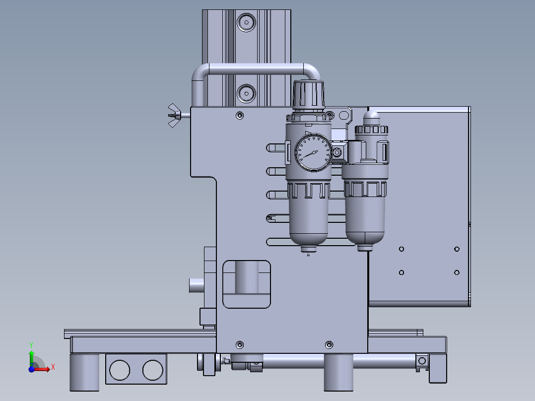 料带裁切治具前视图