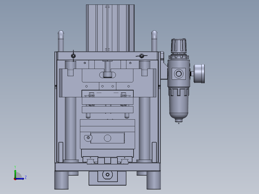 料带裁切治具左视图