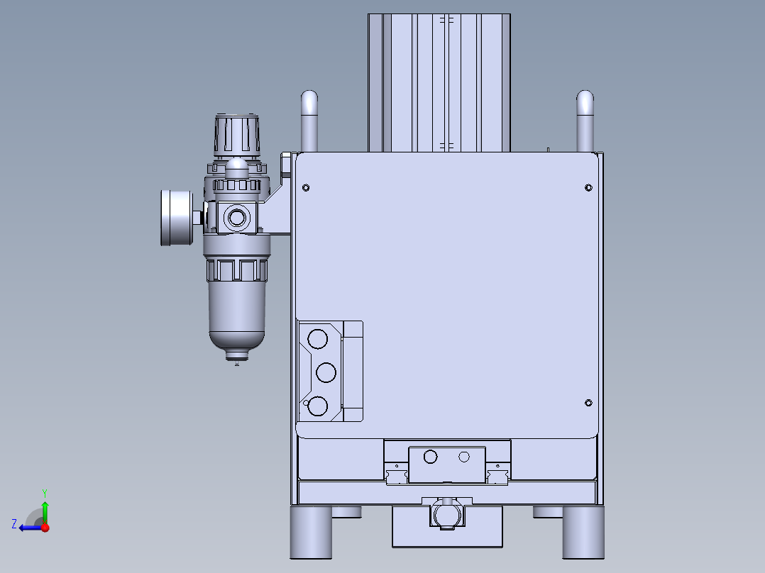 料带裁切治具右视图