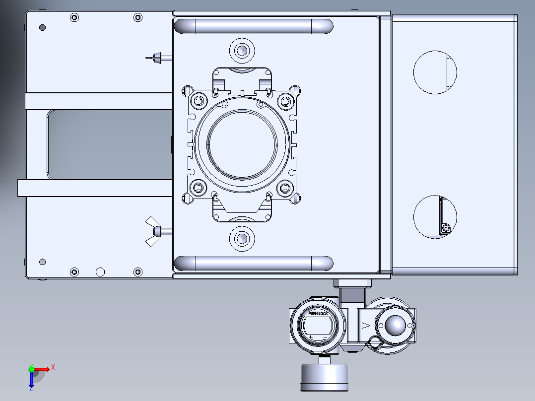 料带裁切治具俯视图