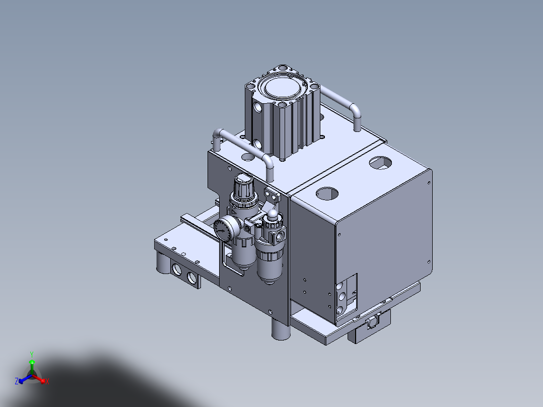 料带裁切治具正等轴测图