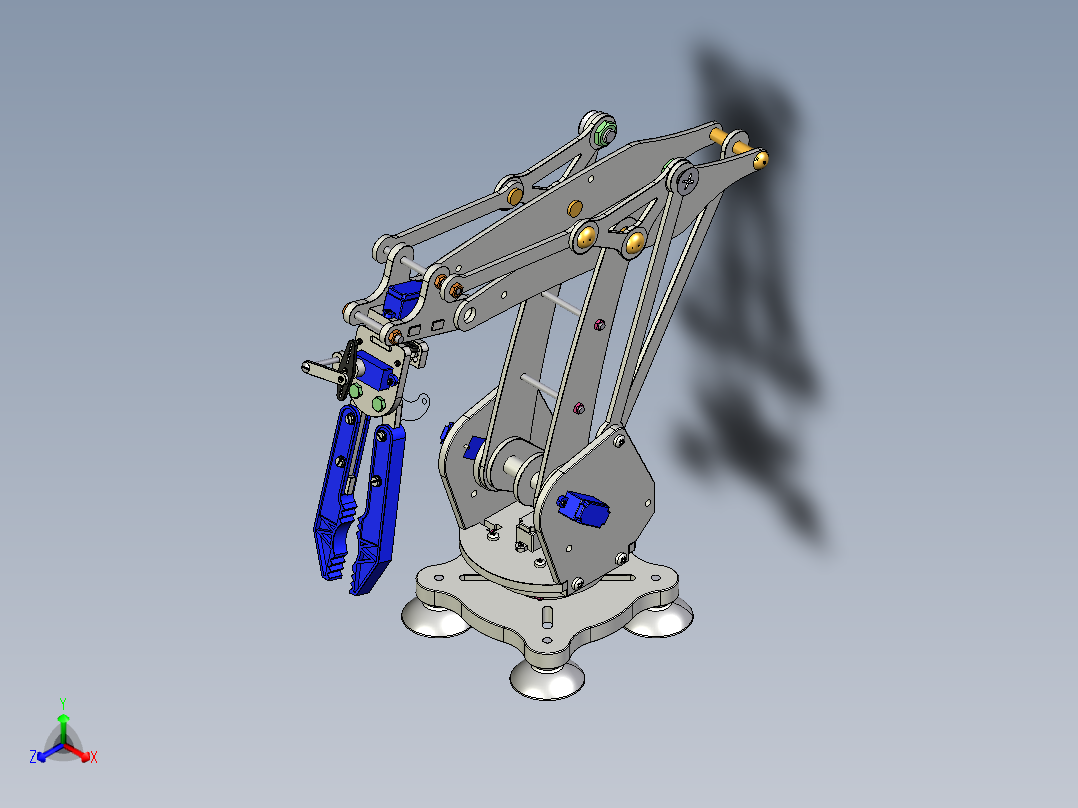 robotic-arm-with-gripper正等轴测图