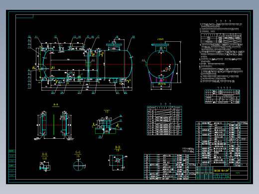 环氧乙烷储罐cad图CAD设计图