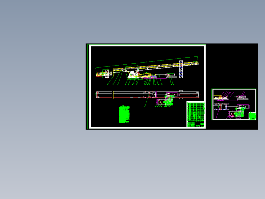 可伸缩带式输送机机械设计 机械设计 包含cad图纸