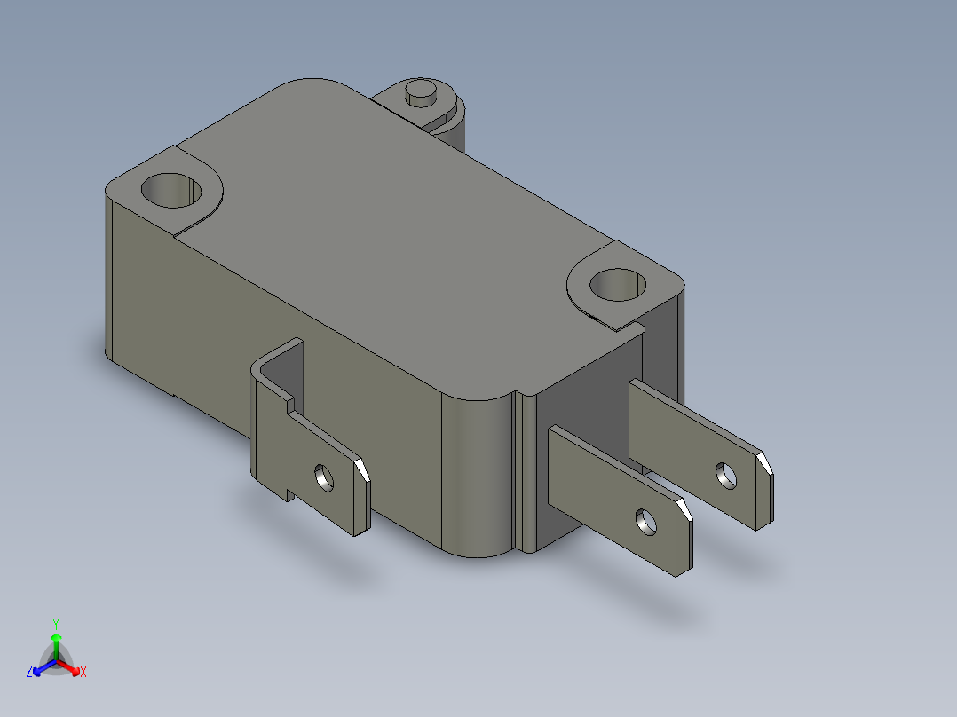 solidworks 小滚轮开关正等轴测图