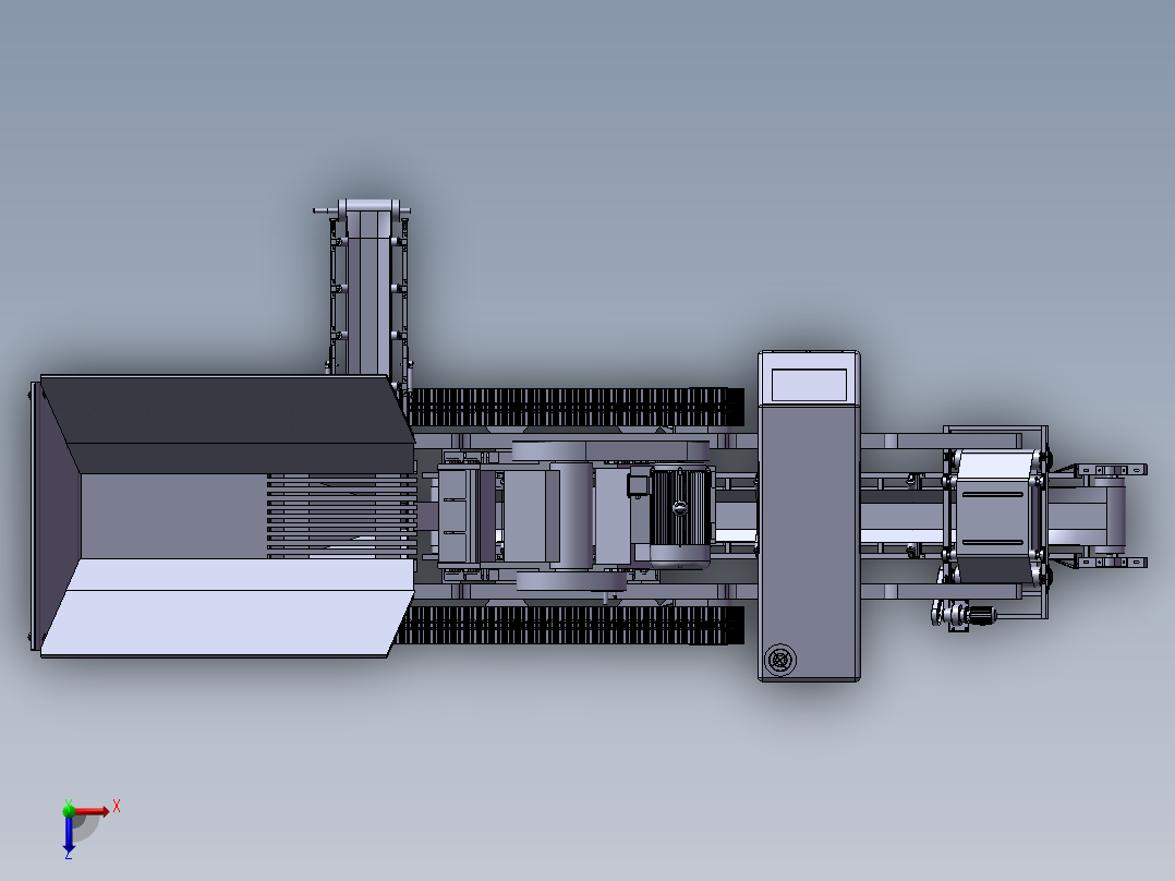 G693 ZY10442 履带式移动破碎站俯视图