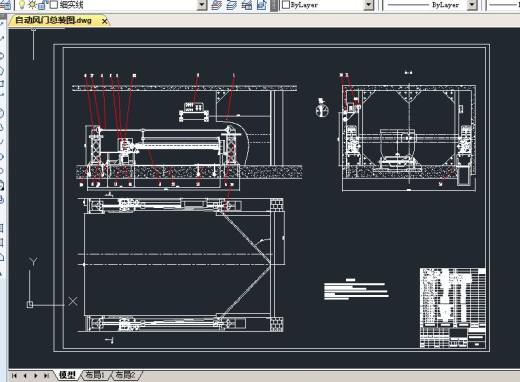 自动风门的设计【5张CAD图纸包含CAD图纸和说明文档参考缩略图