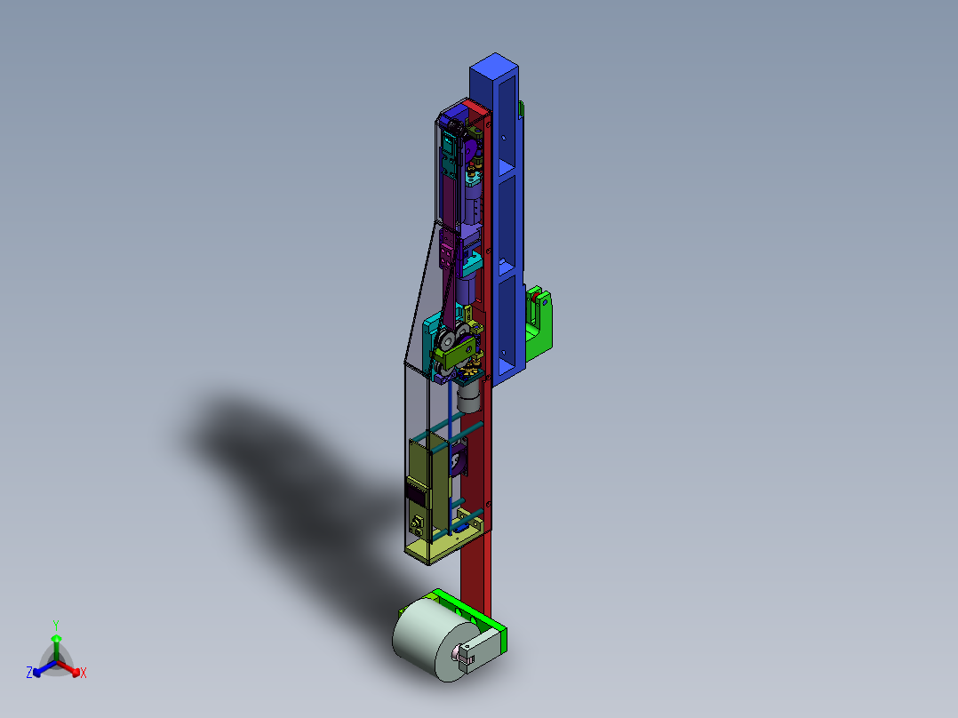 H887 锡线飞达正等轴测图