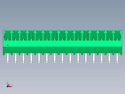 DEGSON 15EDG 系列 3.5mm 插拔式接线端子 FullPack-15EDGLC-3.5-15P-14-00AH前视缩略图