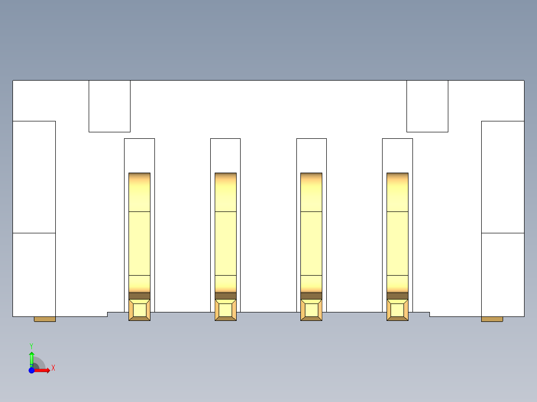 JST-S4B-PH-SM4-TB前视图