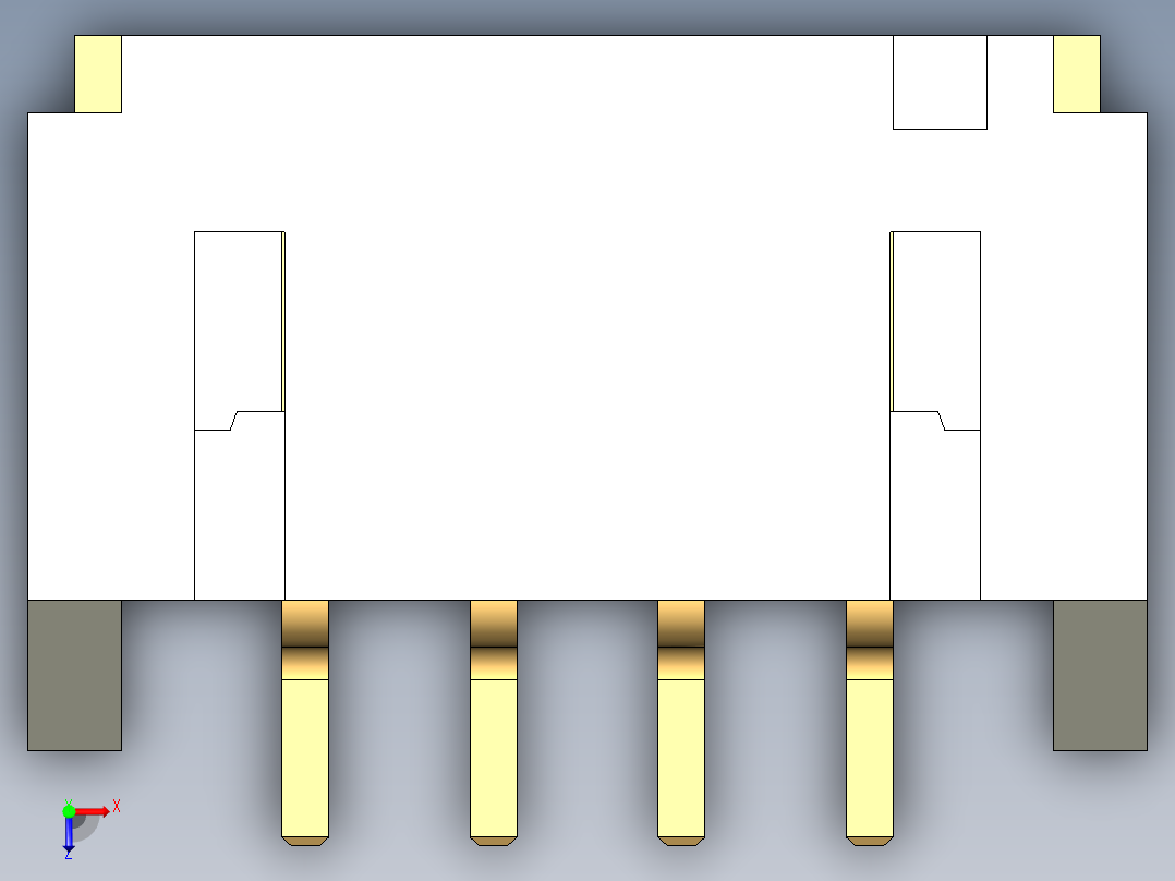 JST-S4B-PH-SM4-TB俯视图