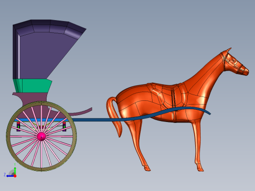 运动休闲迷你观光马车右视缩略图
