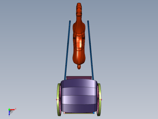 运动休闲迷你观光马车俯视缩略图