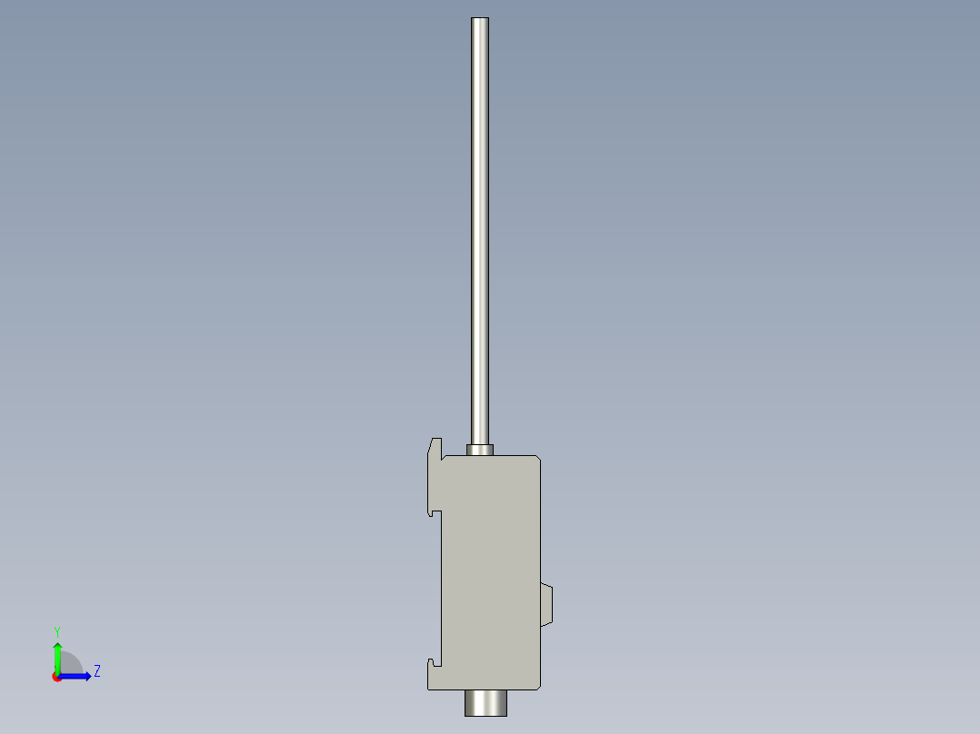 基恩士FS2-60G_kc图纸模型左视图