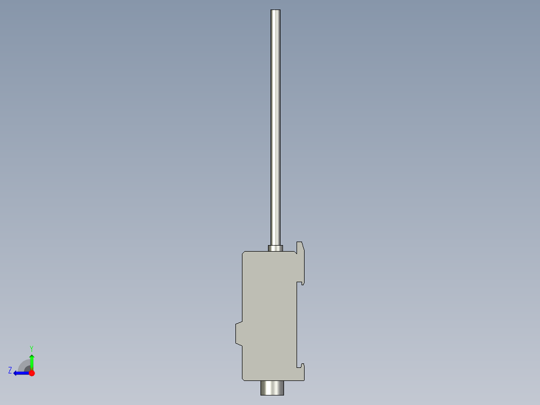 基恩士FS2-60G_kc图纸模型右视图