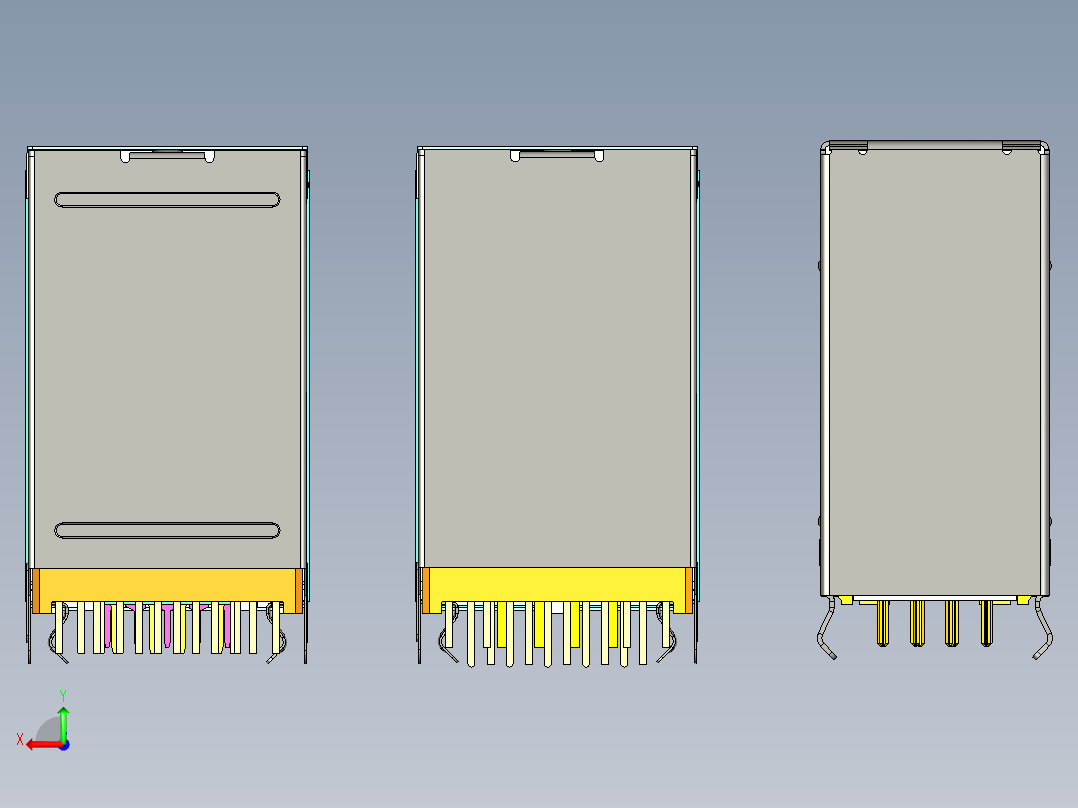 带PS2-局域网的双USB2.0-USB3.0后视图