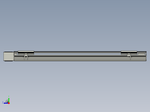 直线模组LHB17-L40-S950-R(B)设计图纸右视缩略图