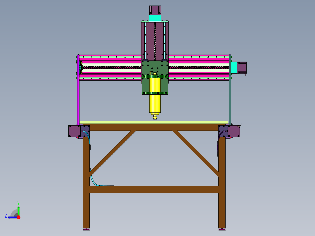 实木家具大型木工雕刻机右视图