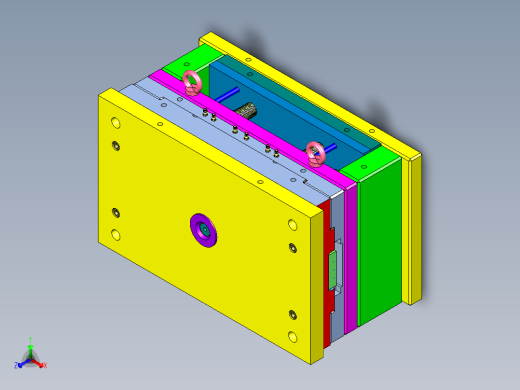 2 cavity and 8 lifters模具设计3D图纸 STP格式