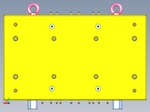 2 cavity and 8 lifters模具设计3D图纸 STP格式后视缩略图