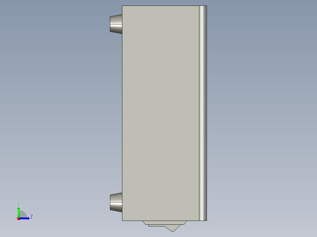 基恩士CV-R11amp_kc图纸模型左视图