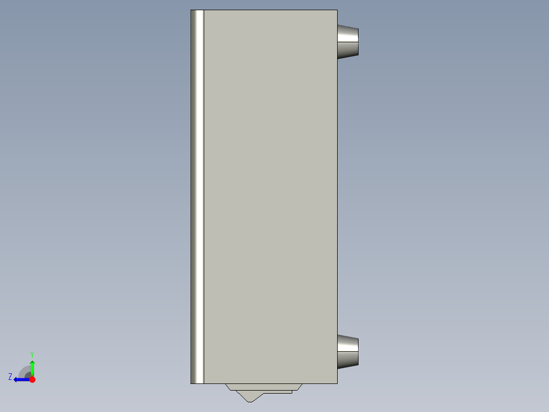 基恩士CV-R11amp_kc图纸模型右视图