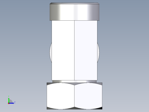 卡套式工业通用硬管接头EO_Swivel_nut_run_tee_EL35LOMDCF左视缩略图