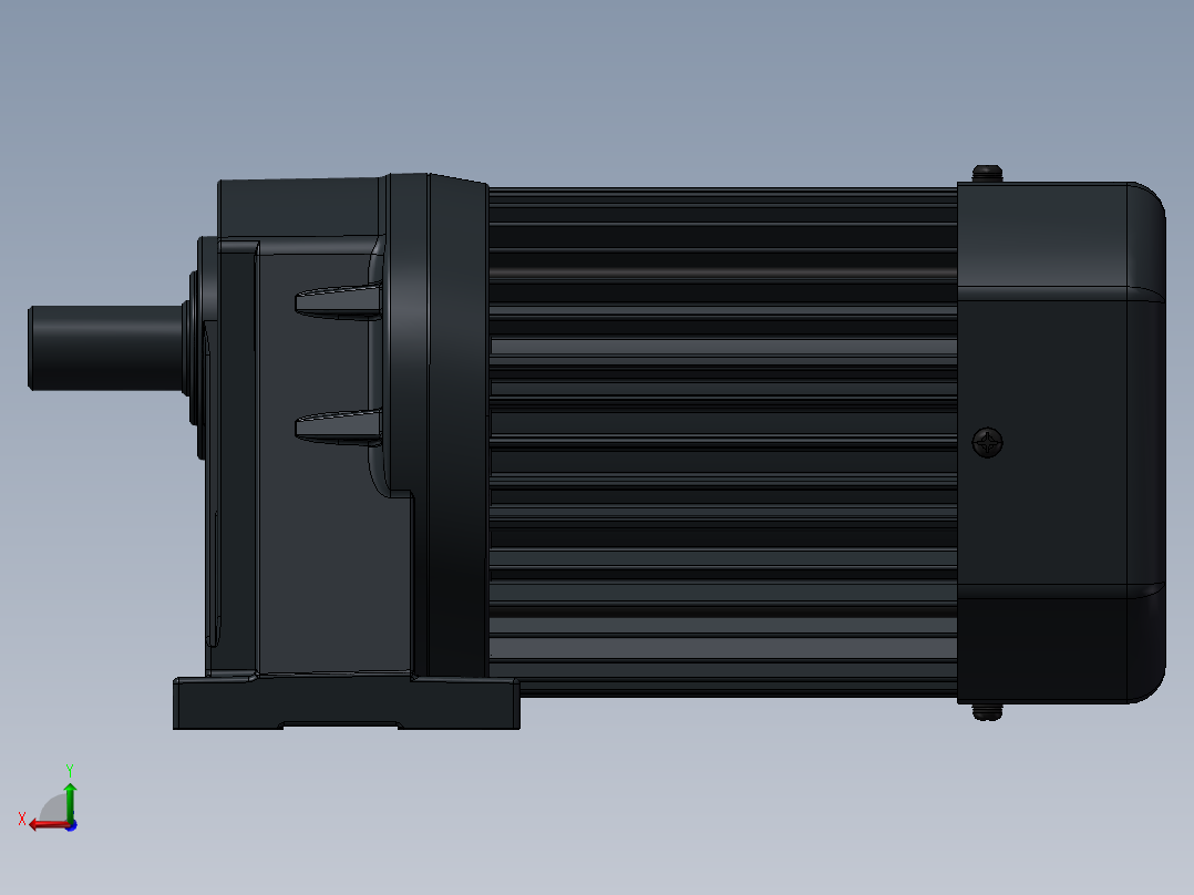 精研电机精研卧式 s250h01-L后视图