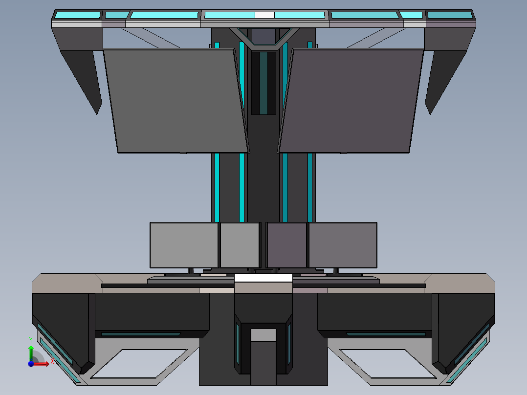 调度控制中心前视图