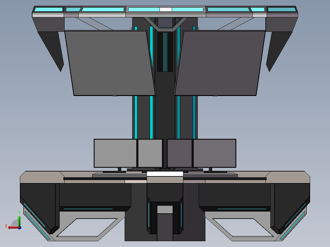 调度控制中心后视图