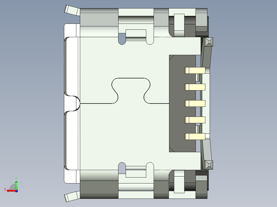 微型USB 4后视图