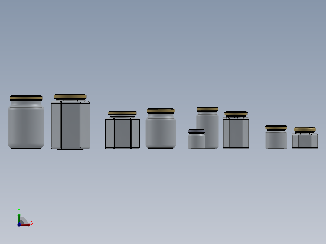 瓶盖、盖子(61)前视图