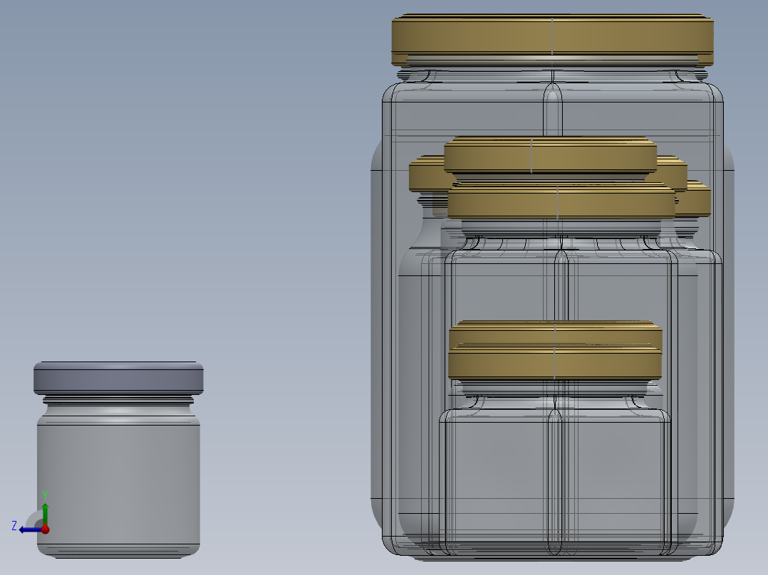 瓶盖、盖子(61)右视图