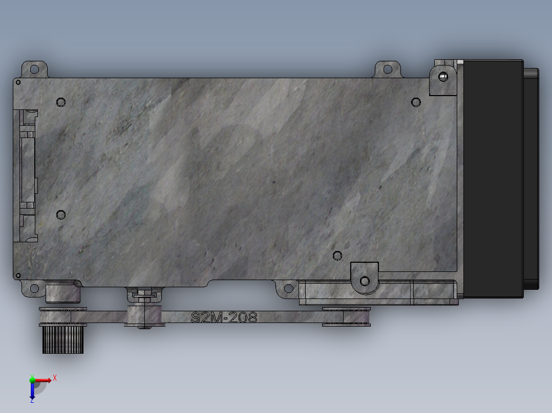 卡片分拣机sw18可编辑俯视图