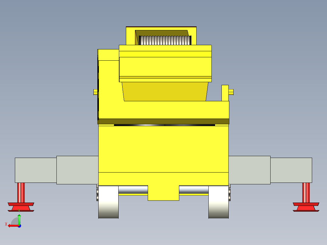 简易利勃海尔移动塔式起重机三维建模图纸 solidworks设计 附STEP后视图
