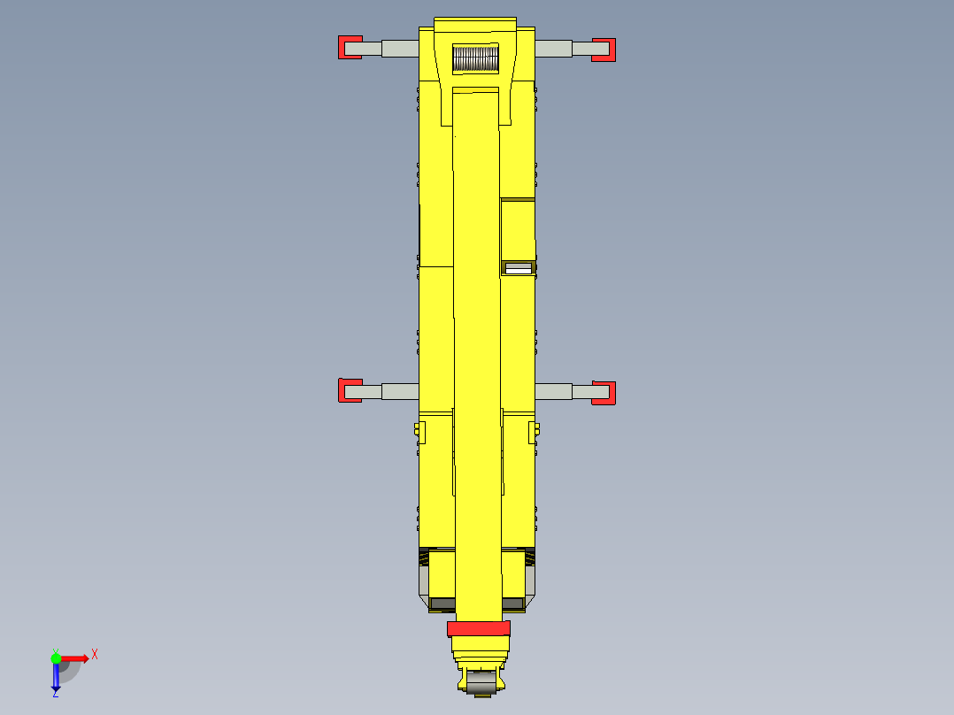 简易利勃海尔移动塔式起重机三维建模图纸 solidworks设计 附STEP俯视图