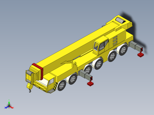 简易利勃海尔移动塔式起重机三维建模图纸 solidworks设计 附STEP正等轴测缩略图