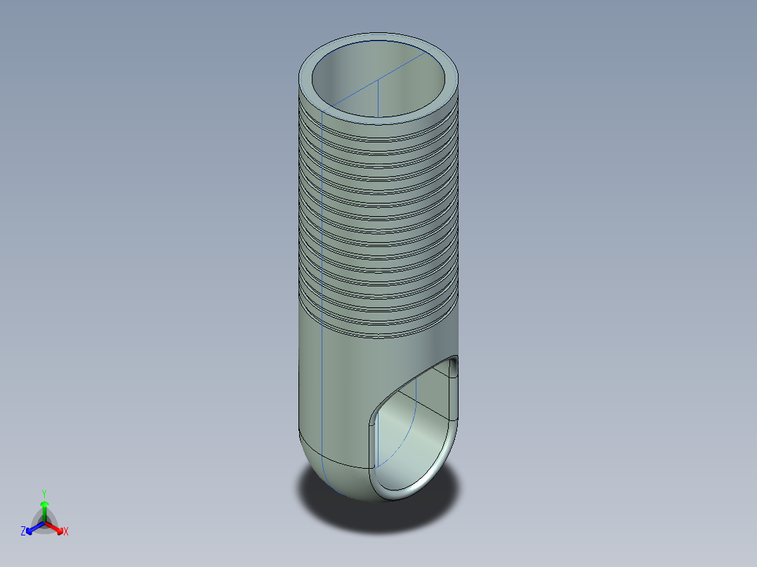 拖把柄帽装配图零件图cad图