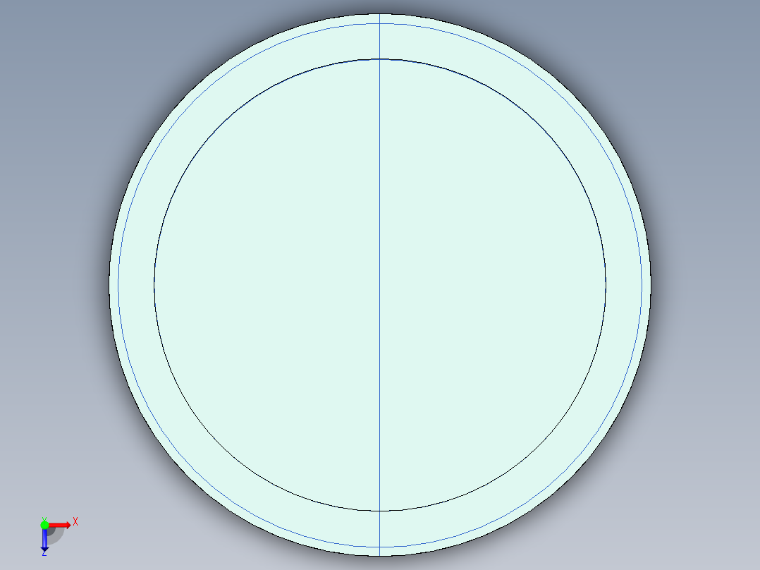 拖把柄帽装配图零件图cad图俯视图