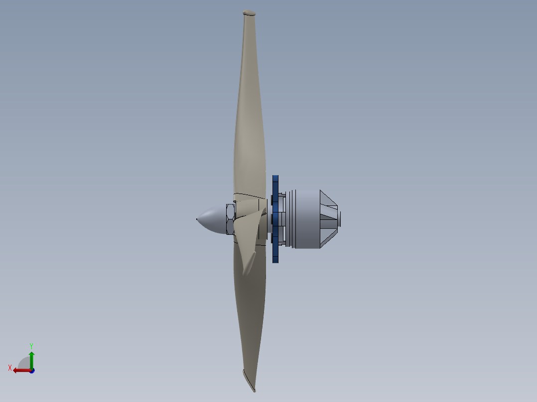 螺旋桨(33)后视图