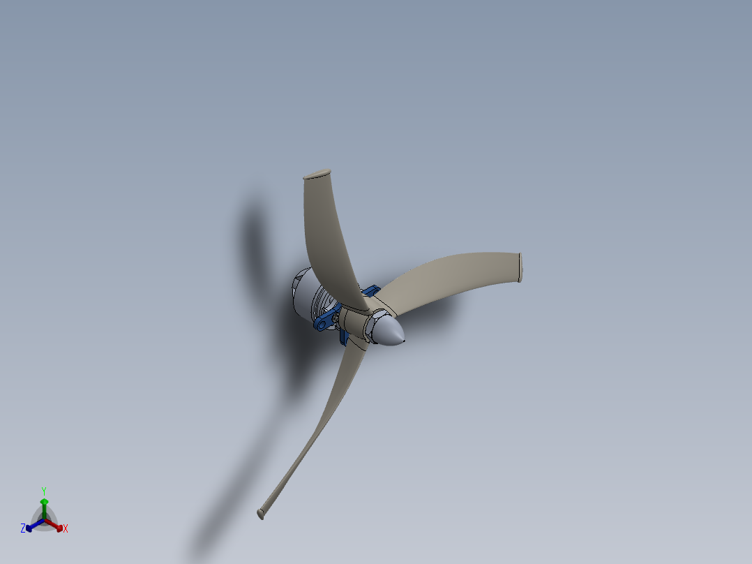 螺旋桨(33)正等轴测图