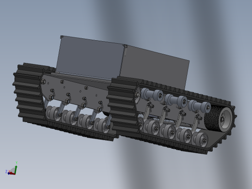 履带车移动平台总装图--1153211--200