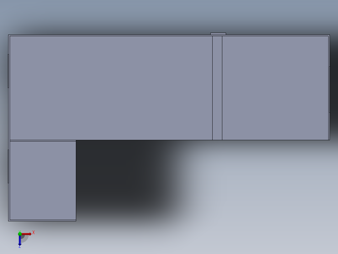 计算机办公室13俯视图