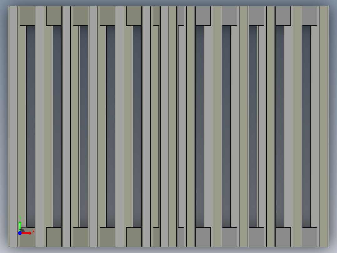 机架到材料轮前视图